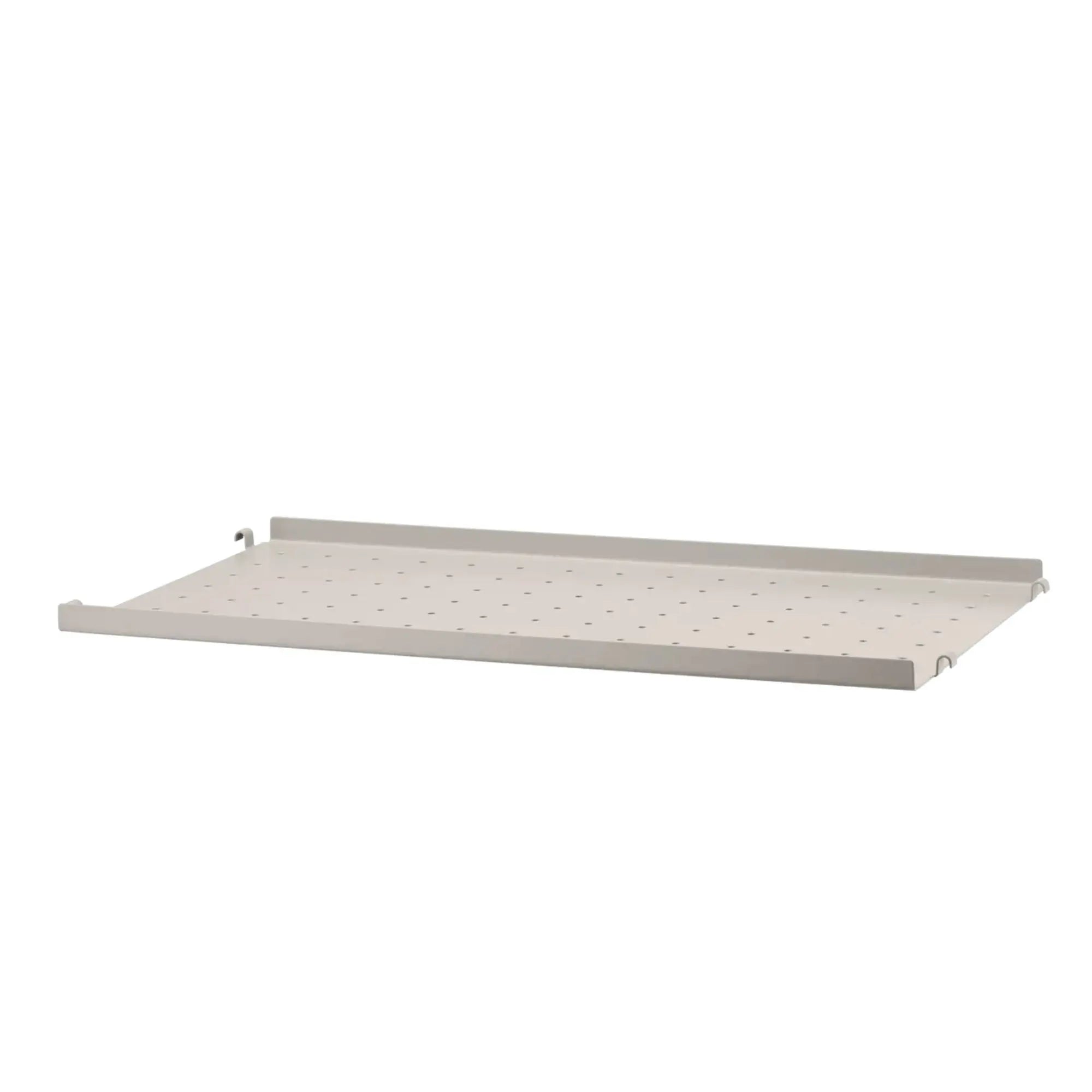 String System metallihylly matala reuna 58x30 beige String Furniture