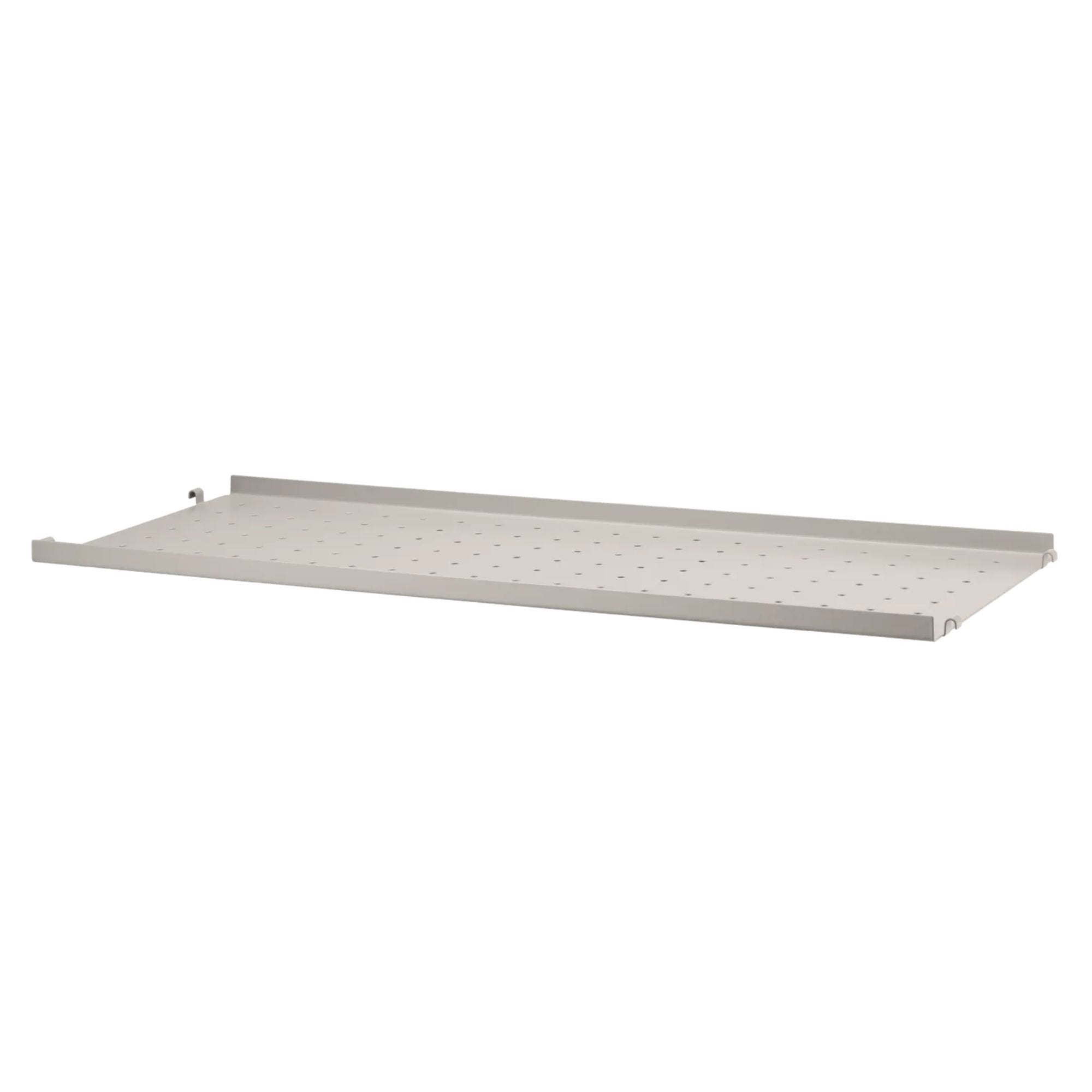 String System metallihylly matala reuna 78x30 beige String Furniture