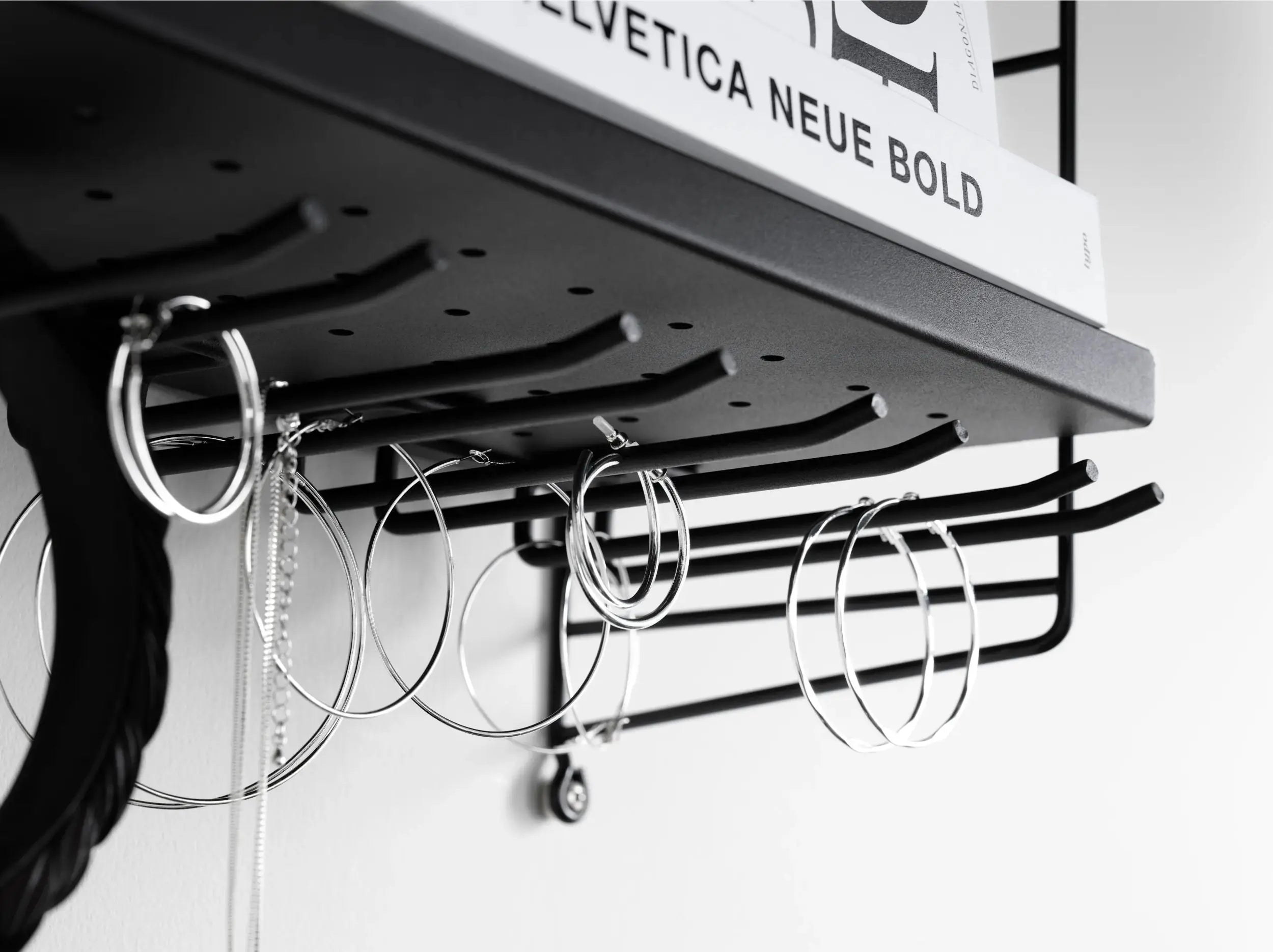 String System ripustusteline 20cm 2kpl musta String Furniture