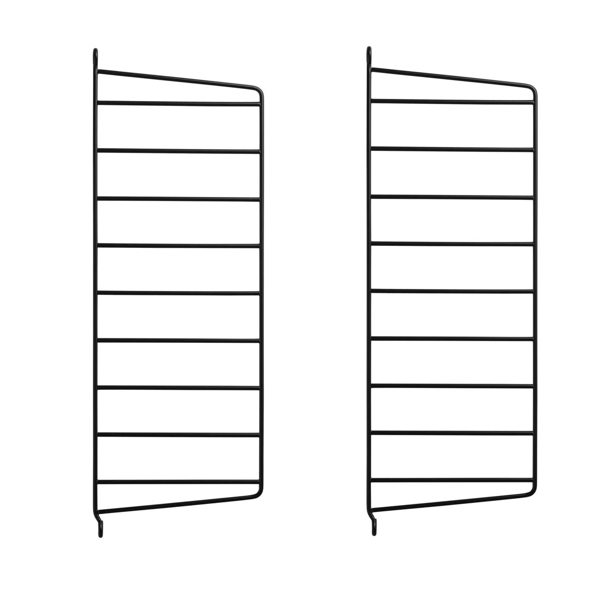 String System sivupaneeli 50x20 musta 2kpl - Laatukaluste