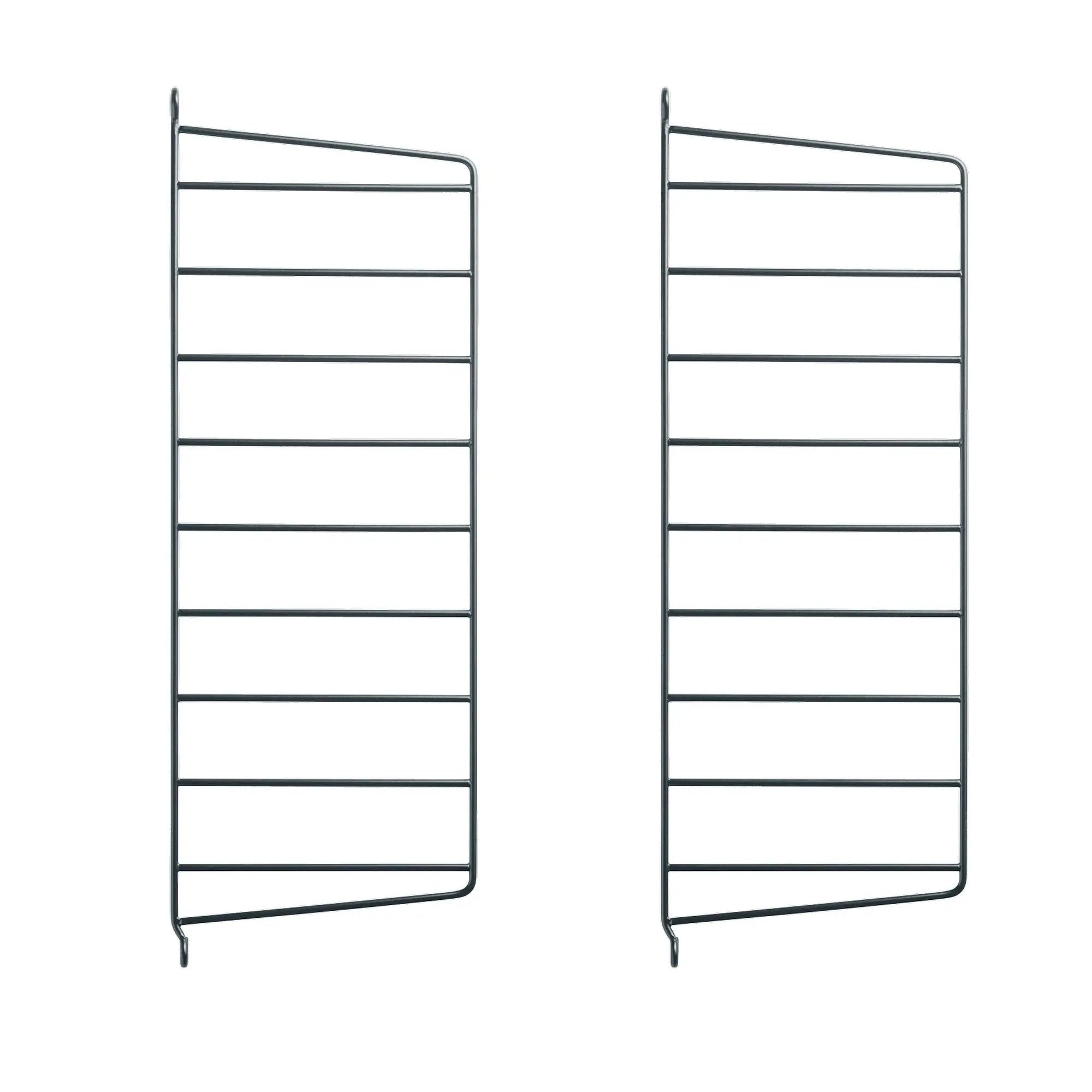 String System sivupaneeli 50x20 tummanharmaa 2kpl String Furniture