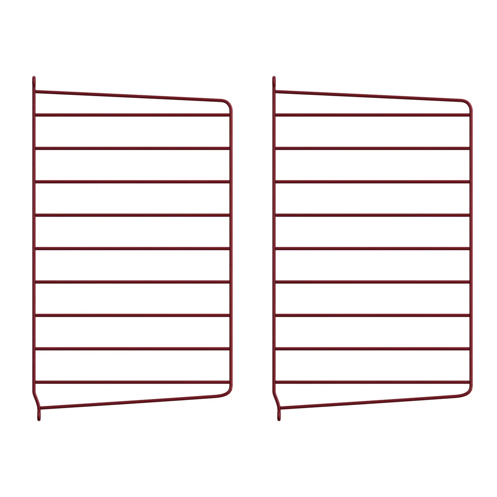 String System sivupaneeli 50x30 tummanpunainen 2kpl String Furniture