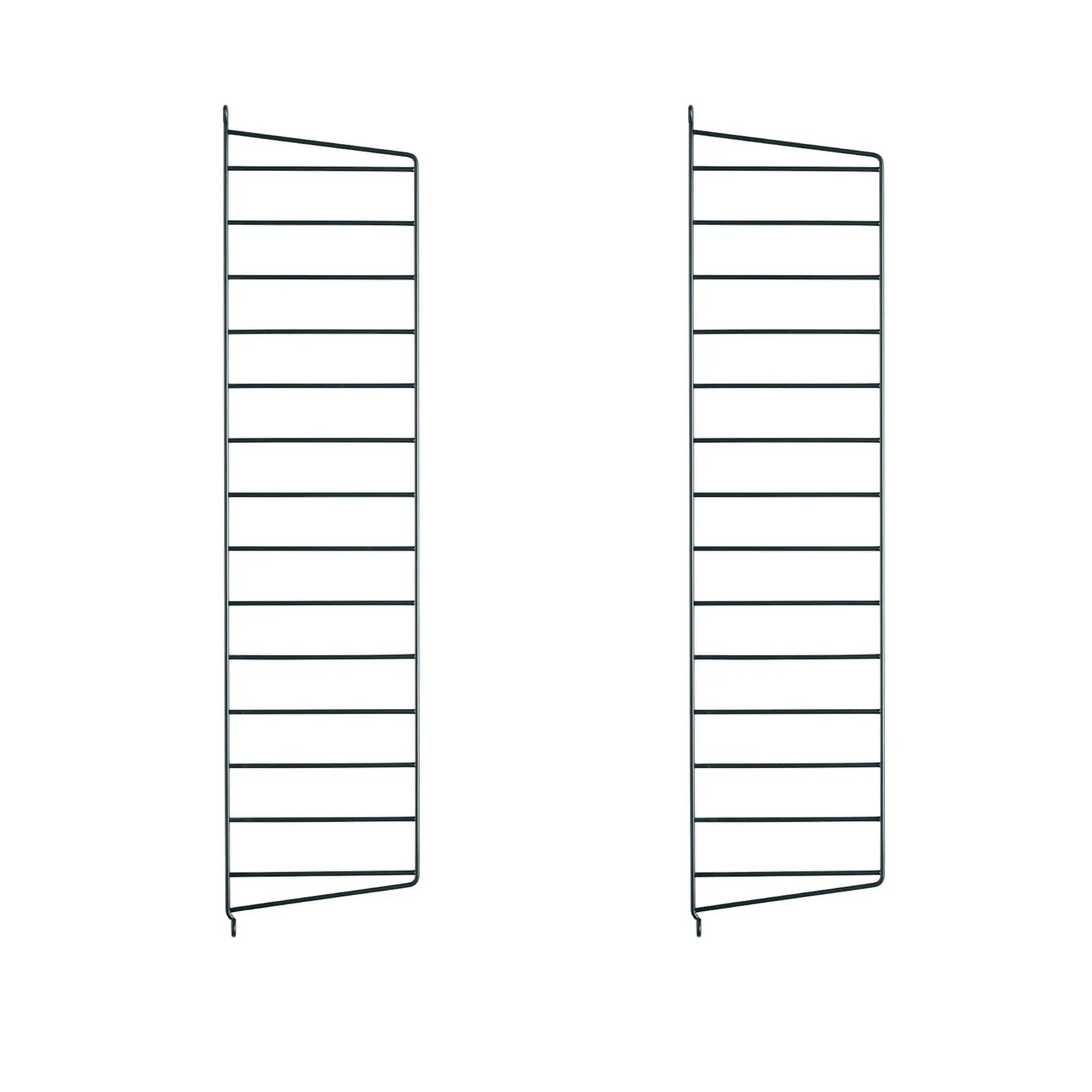 String System sivupaneeli 75x20 tummanharmaa 2kpl String Furniture