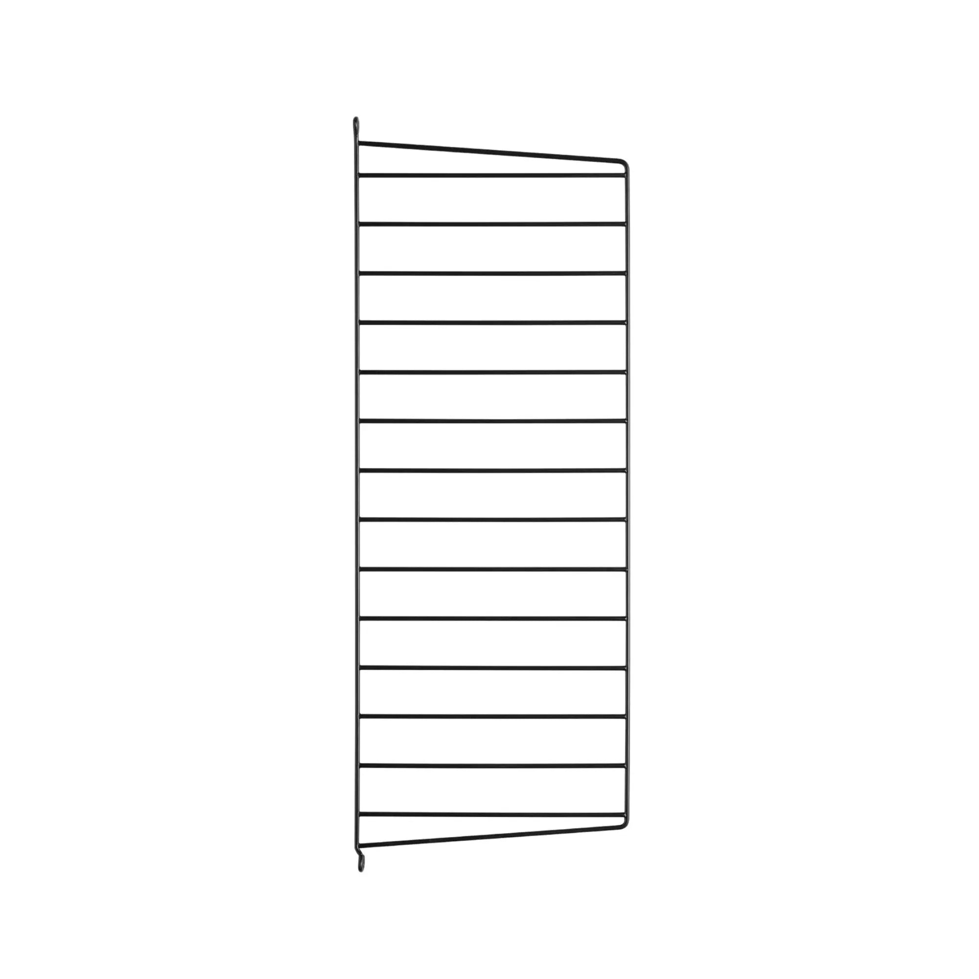 String System sivupaneeli 75x30 musta String Furniture
