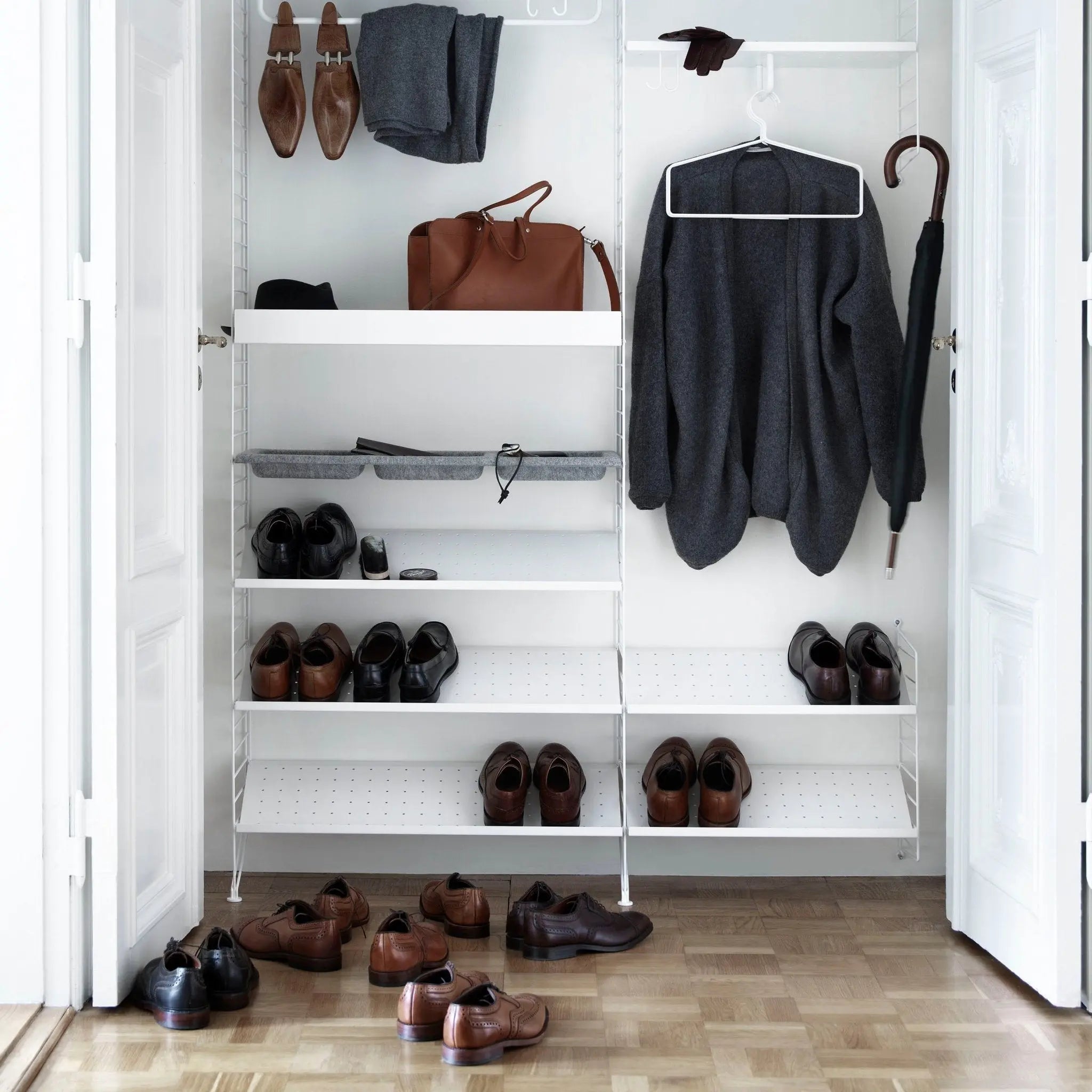 String System tanko metallihyllyyn 24cm valkoinen - Laatukaluste