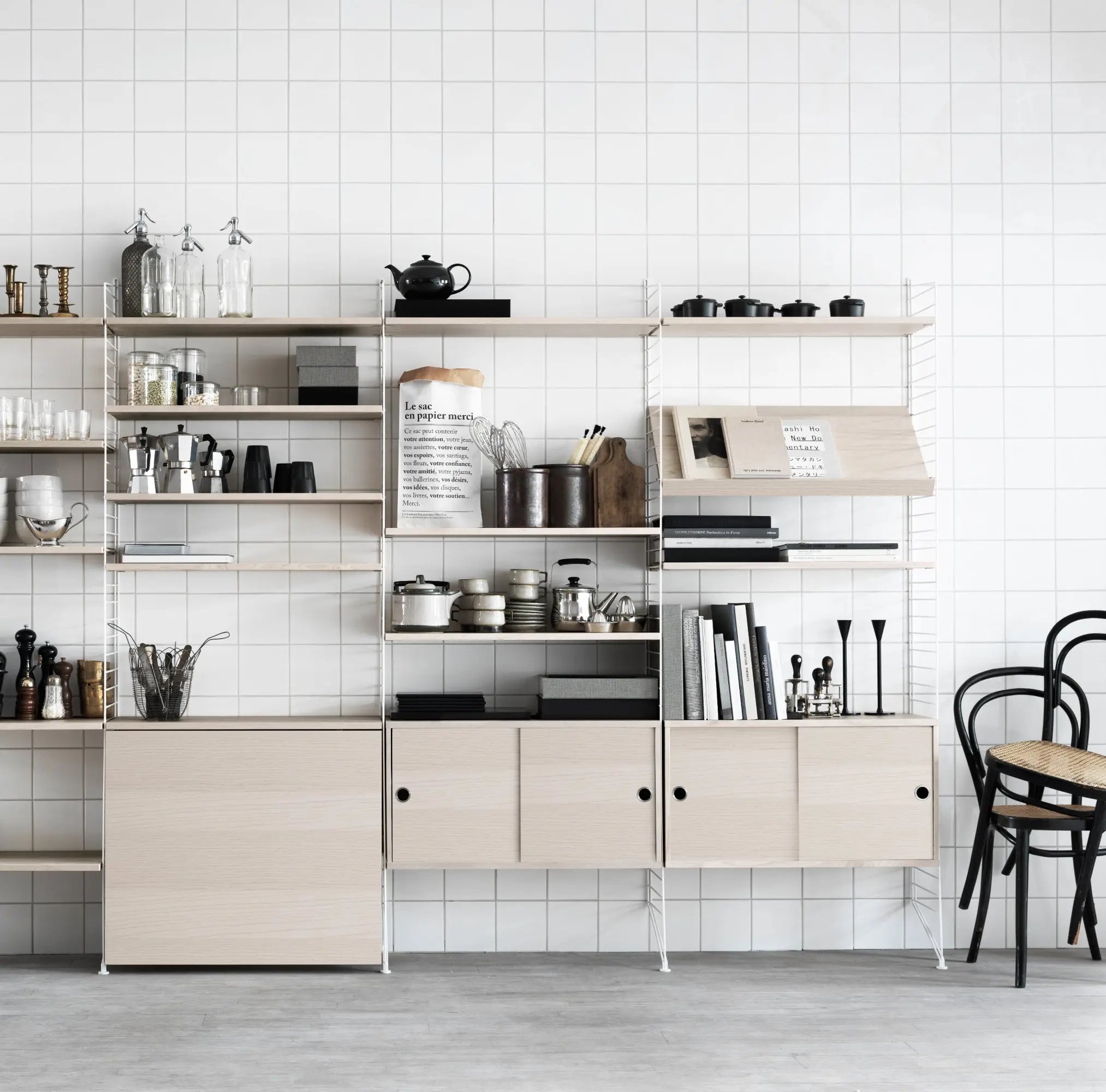 String System umpinainen lehtihylly 58cm saarni - Laatukaluste