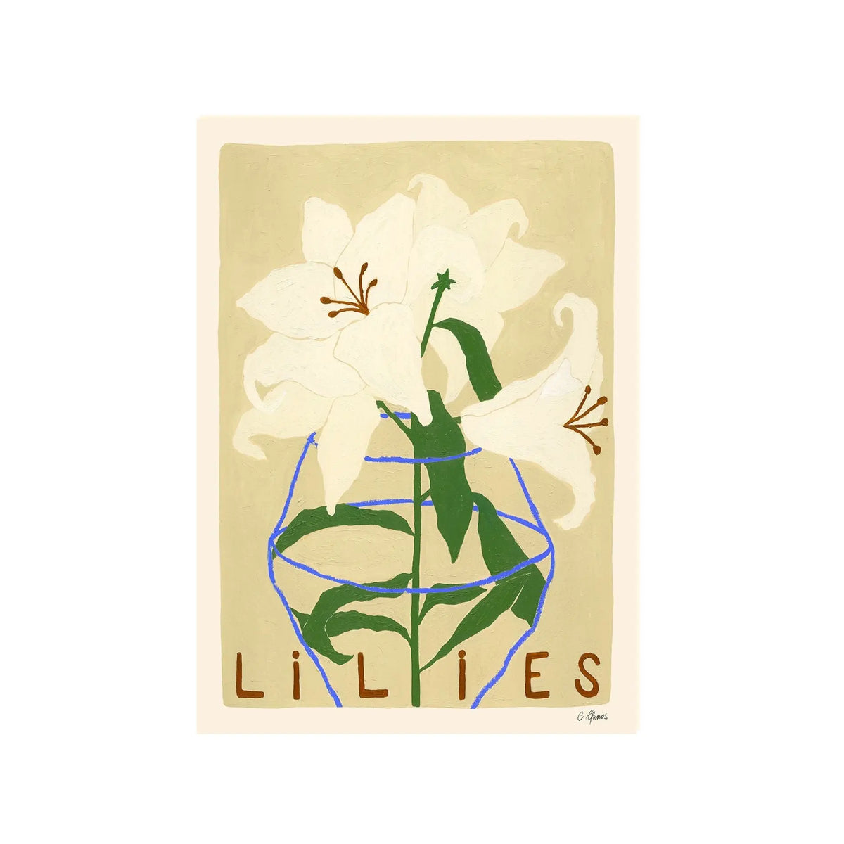 The Poster Club Lilies juliste The Poster Club
