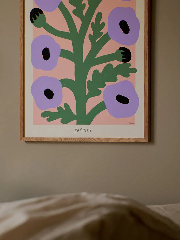 The Poster Club Purple Poppies juliste The Poster Club