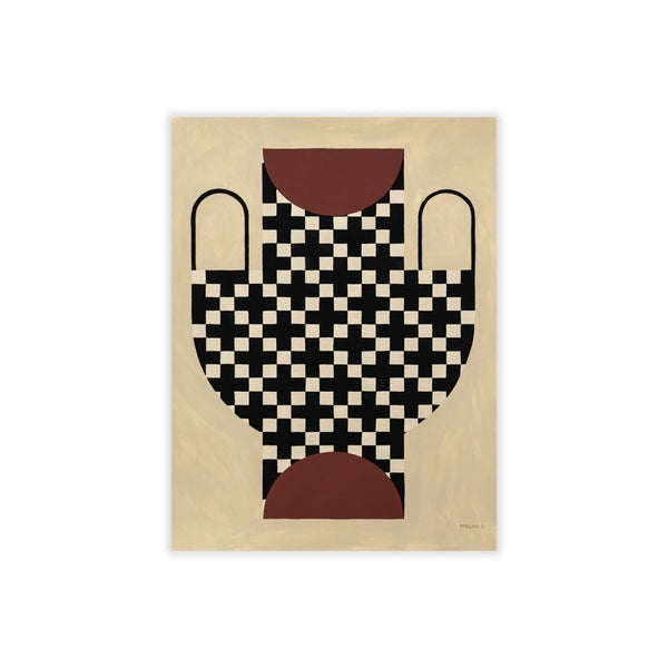 The Poster Club Vase With Cross Pattern juliste The Poster Club