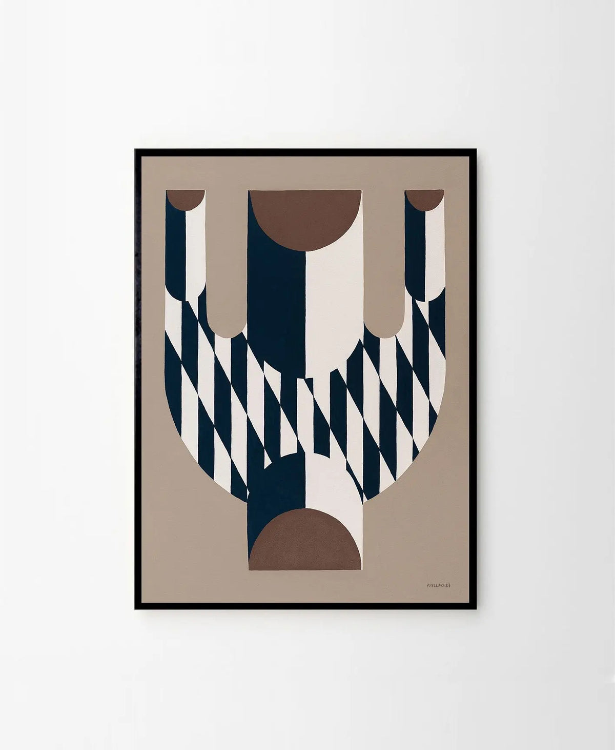 The Poster Club Vase With Diagonal Pattern juliste The Poster Club