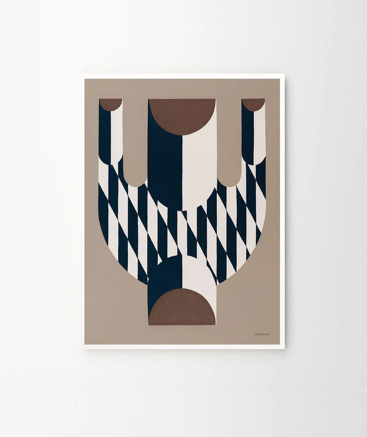 The Poster Club Vase With Diagonal Pattern juliste The Poster Club