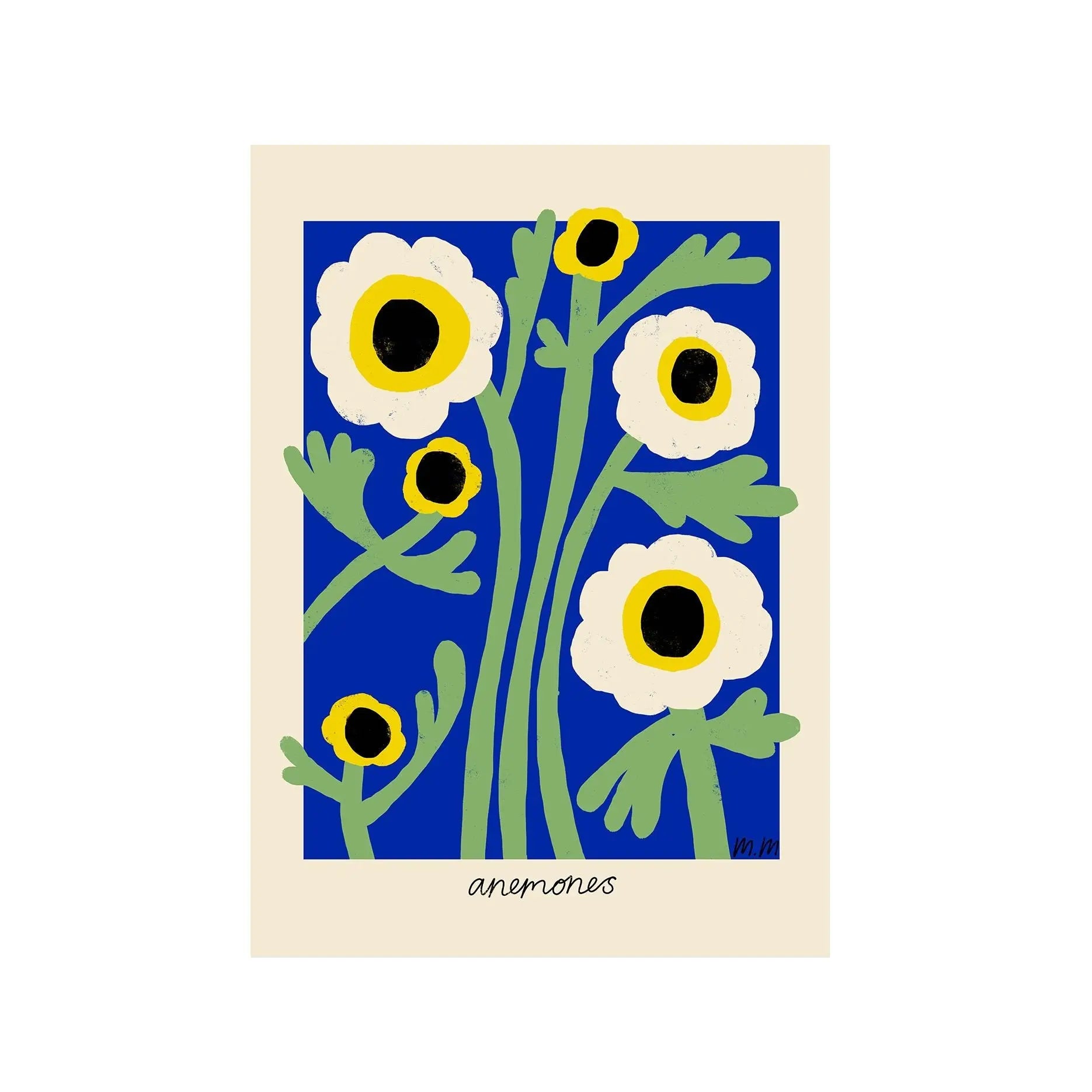 The Poster Club Yellow Anemones juliste The Poster Club