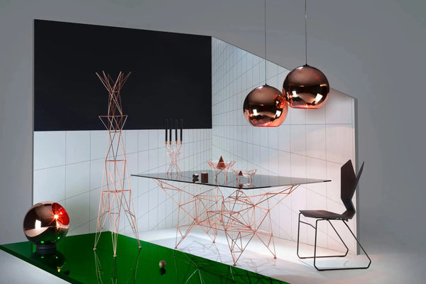 Tom Dixon Copper Round LED riippuvalaisin 45cm Tom Dixon
