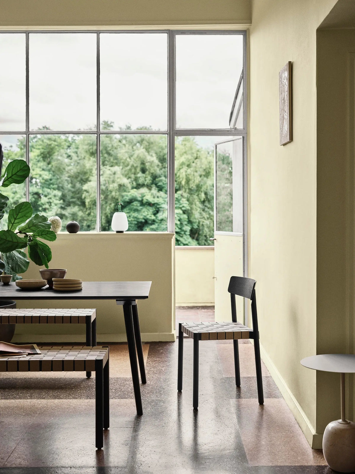 &Tradition Betty TK1 tuoli musta/luonnonvärinen &Tradition