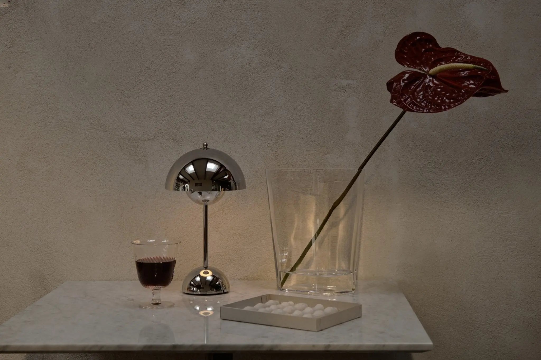 &Tradition Flowerpot VP9 Portable pöytävalaisin teräs - Laatukaluste