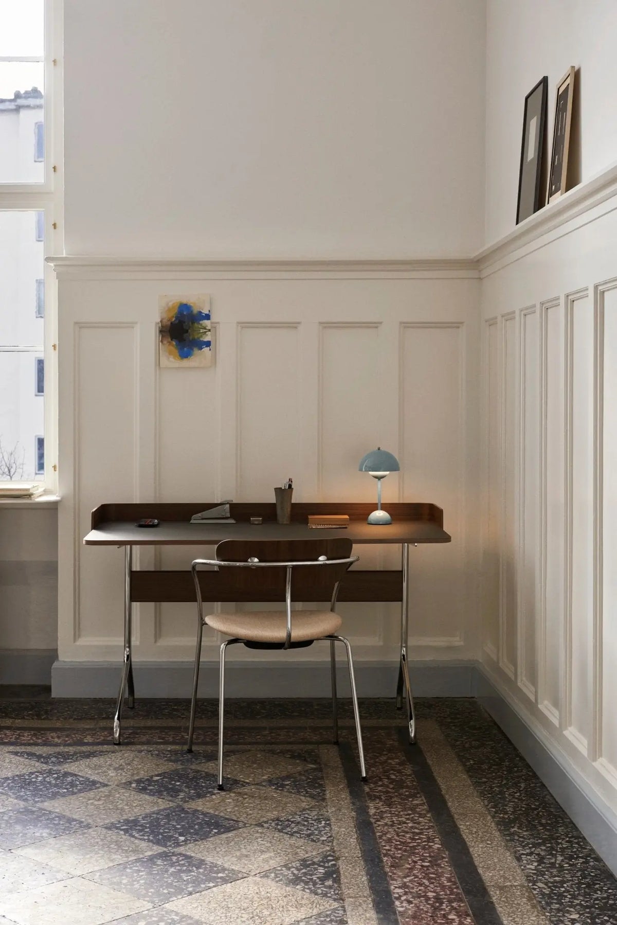 &Tradition Flowerpot VP9 Portable pöytävalaisin stone blue - Laatukaluste