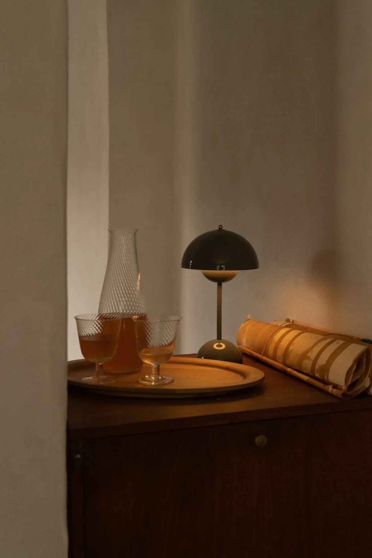 &Tradition Flowerpot VP9 Portable pöytävalaisin stone blue - Laatukaluste