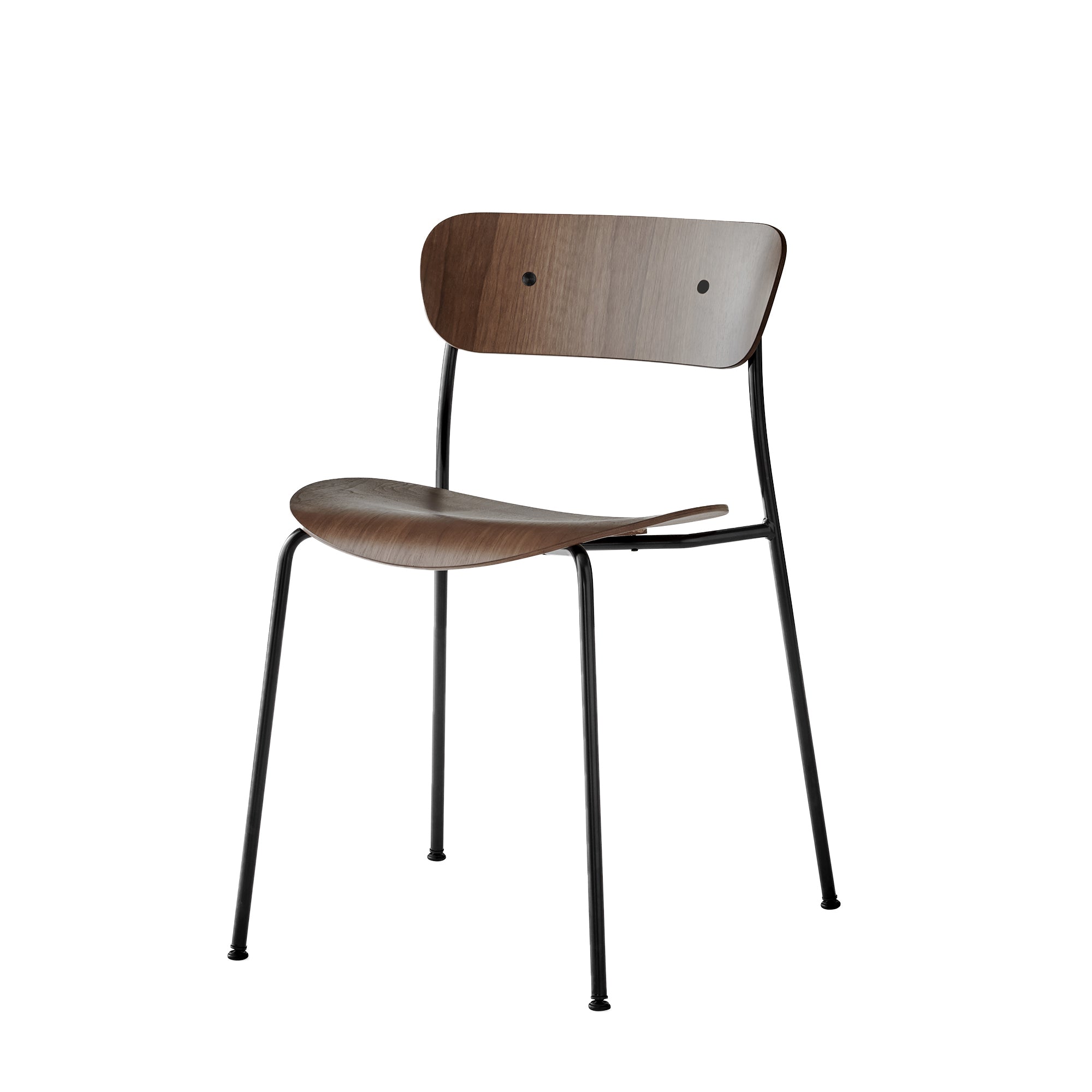 &Tradition Pavilion AV1 tuoli pähkinä/musta - Laatukaluste