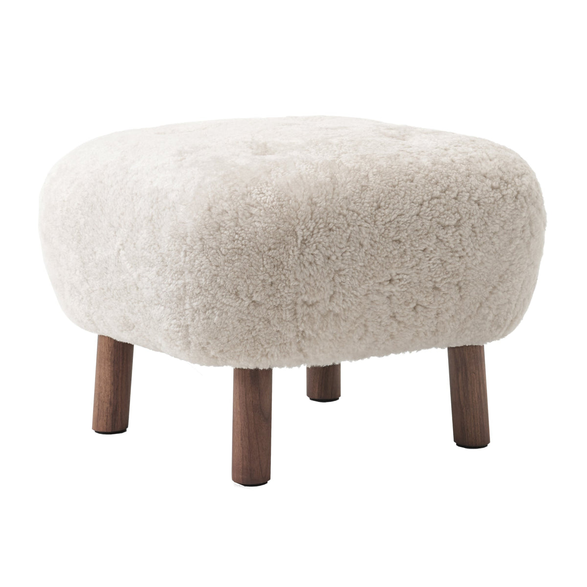 &Tradition Pouf ATD1 -rahi Moonlight lampaantalja/pähkinä - Laatukaluste