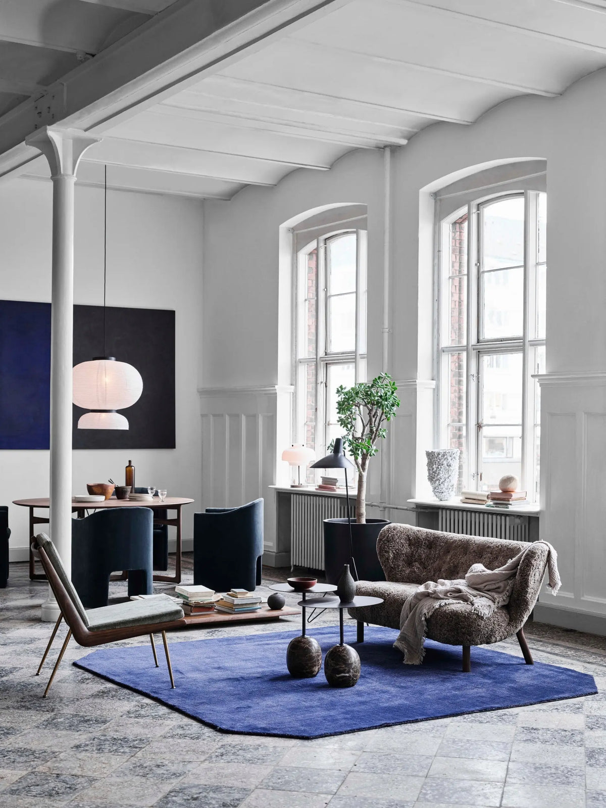 &Tradition The Moor AP7 matto 200x300 blue midnight &Tradition