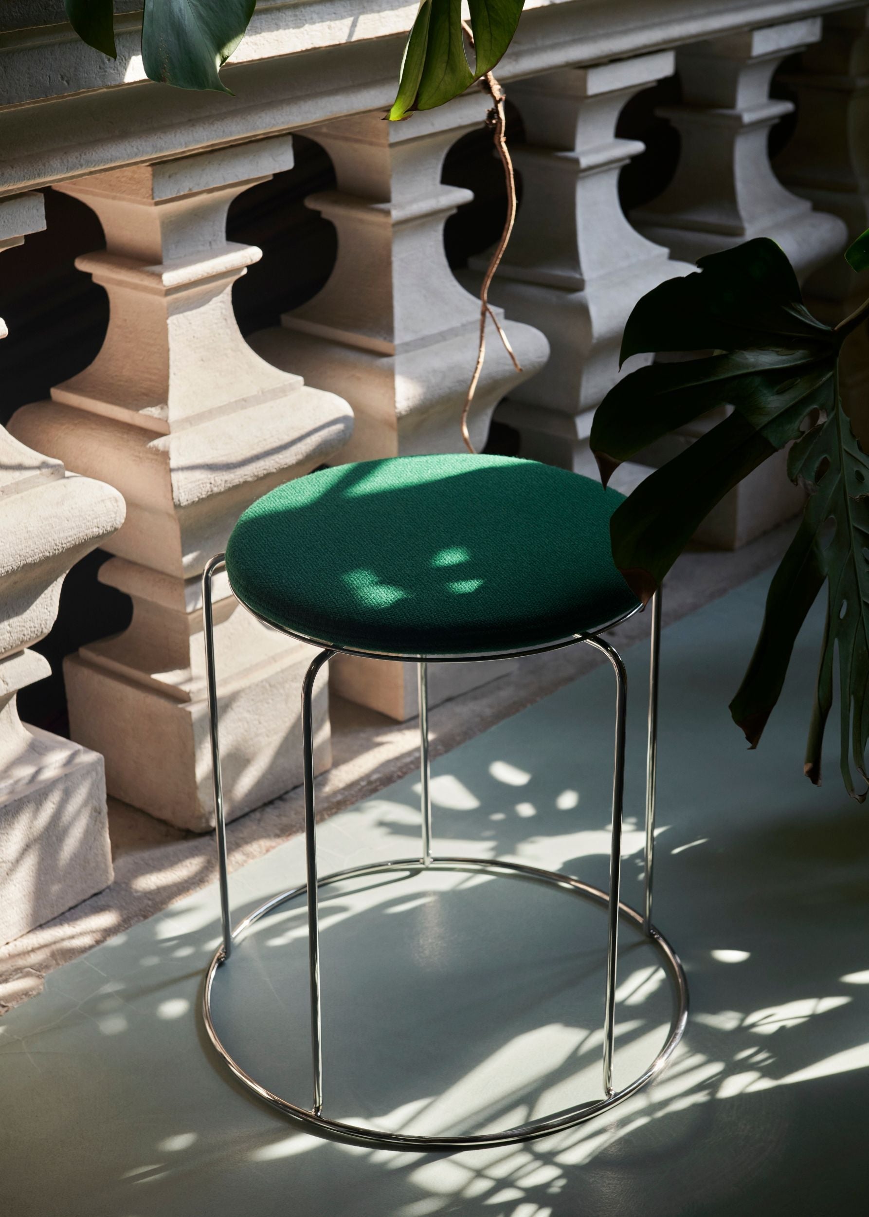 &Tradition Wire Stool VP11 jakkaran istuintyyny vihreä &Tradition