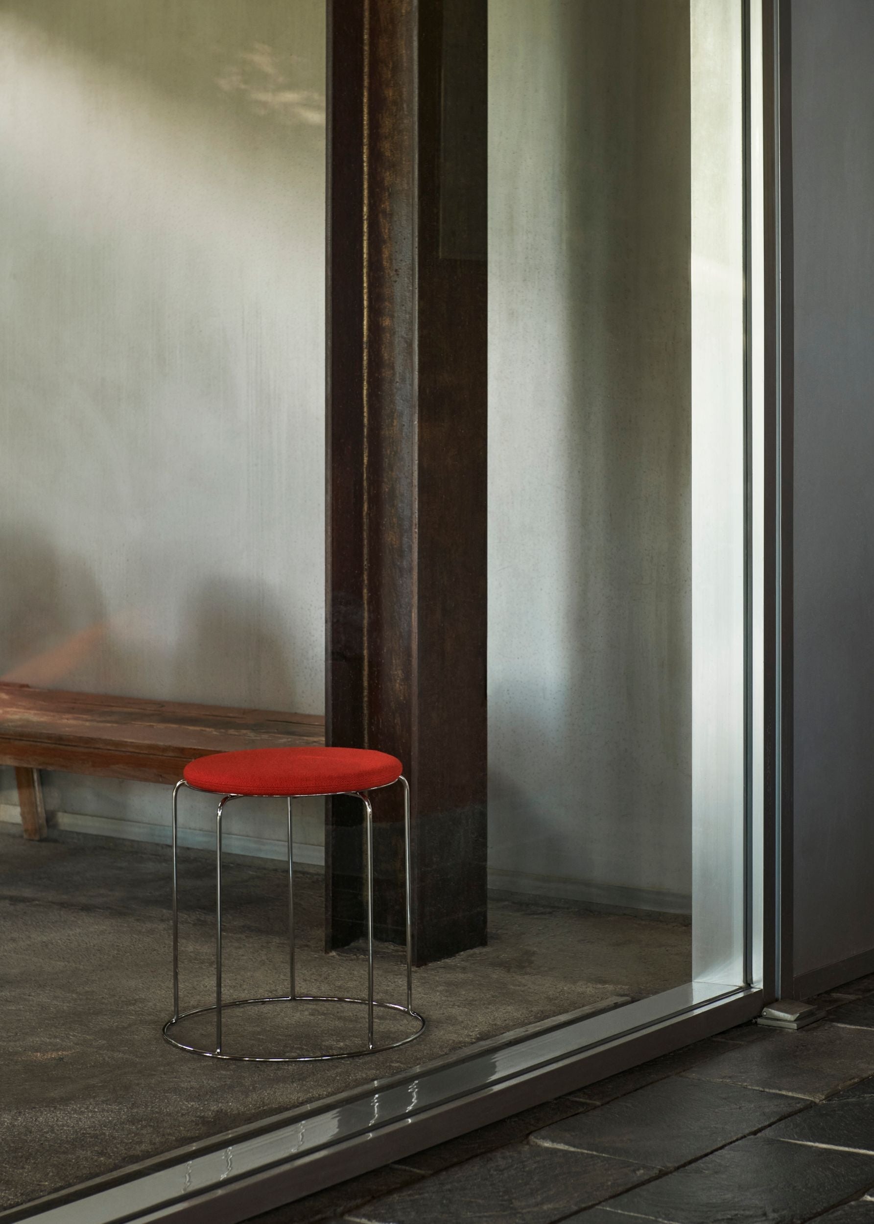 &Tradition Wire VP11 jakkaran istuintyyny punainen &Tradition