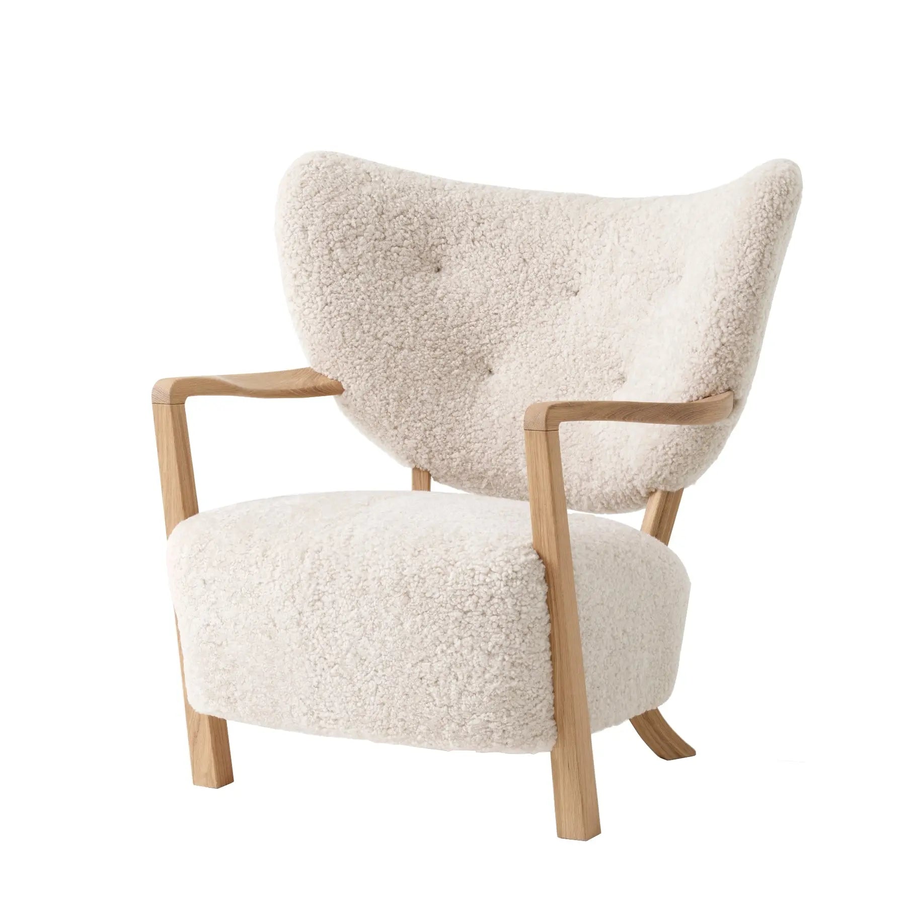 &Tradition Wulff ATD2 nojatuoli tammi/Sheepskin moonlight &Tradition