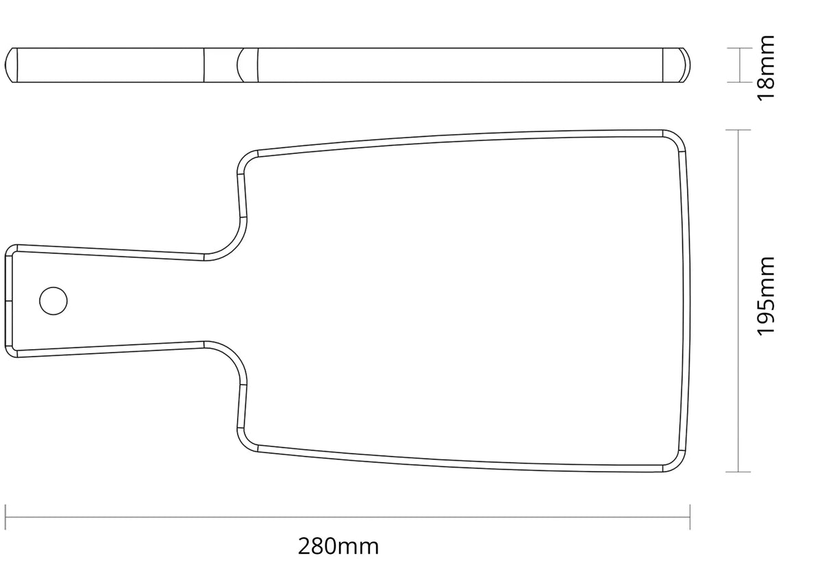 Tramontina leikkuulauta 28x19 tiikki Tramontina