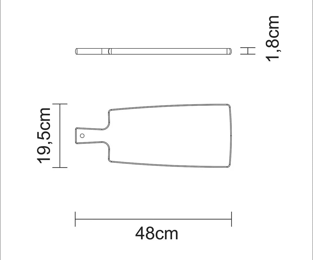 Tramontina leikkuulauta 48x19 tiikki Tramontina
