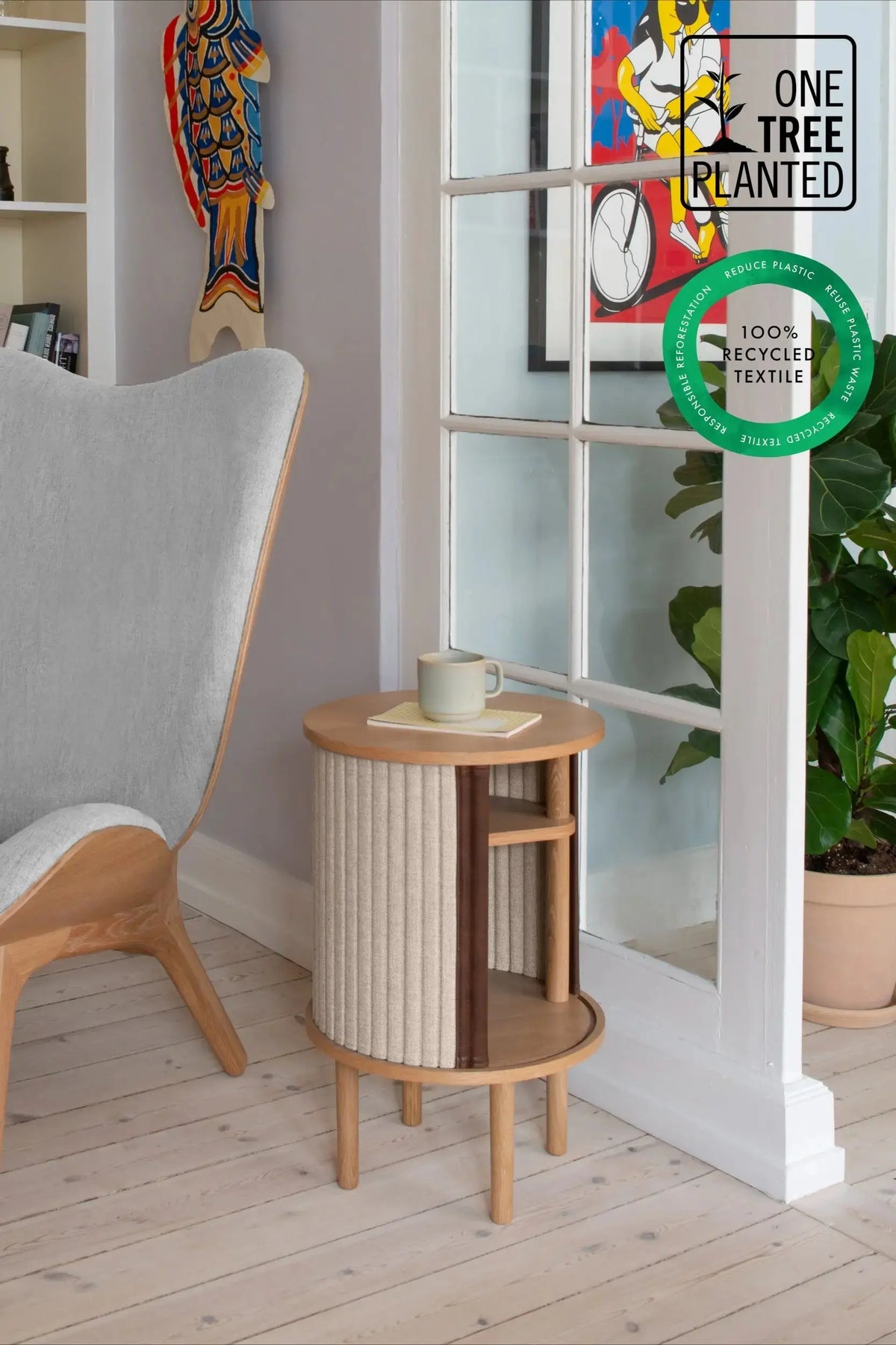 UMAGE Audacious sivupöytä tammi/hiekka Umage