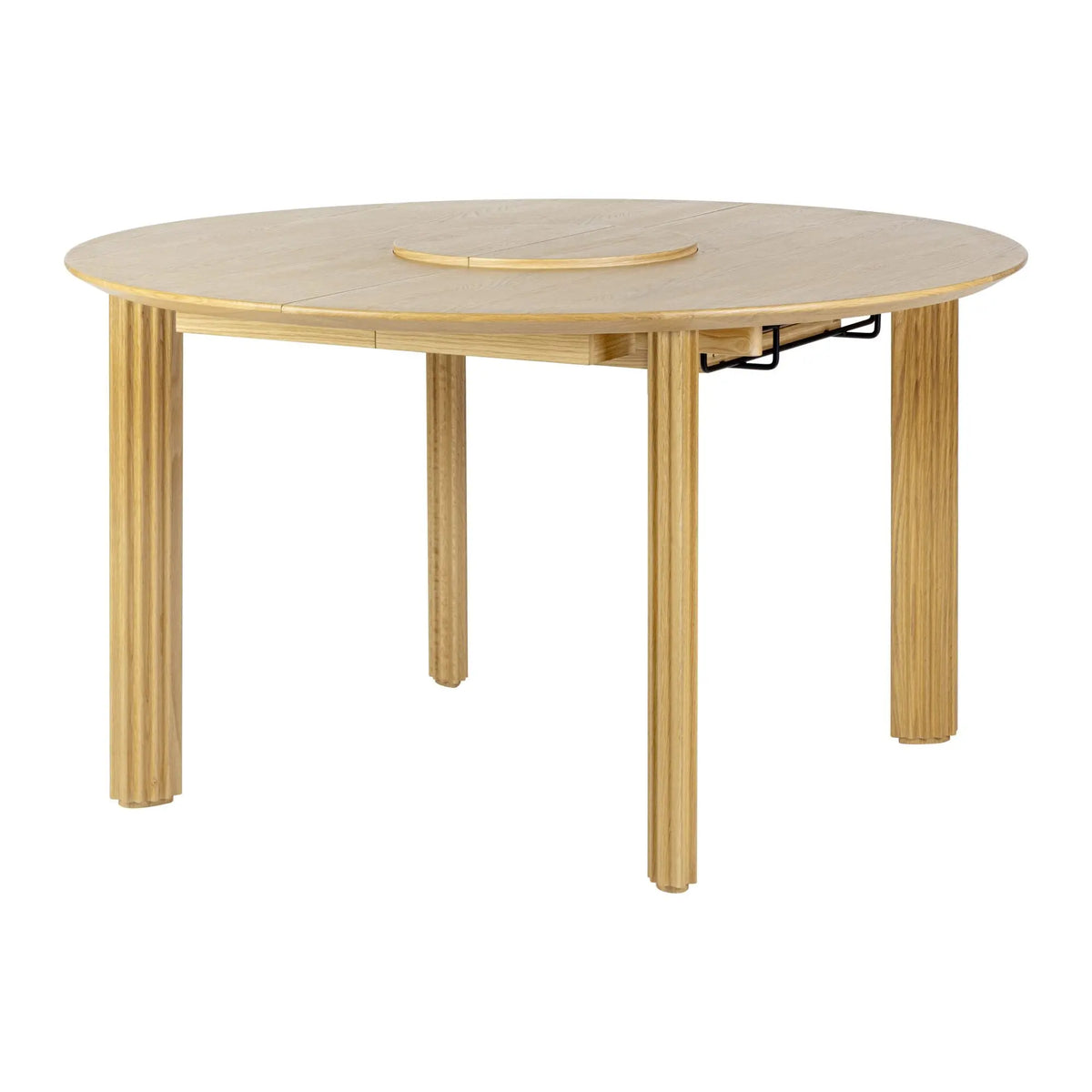 UMAGE Comfort Circle Rippled jatkettava pöytä tammi Umage
