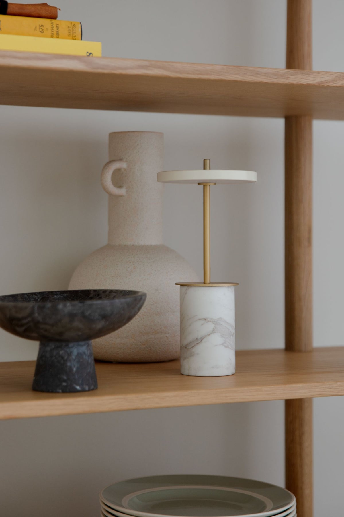 UMAGE Asteria Move Mini table lamp white marble