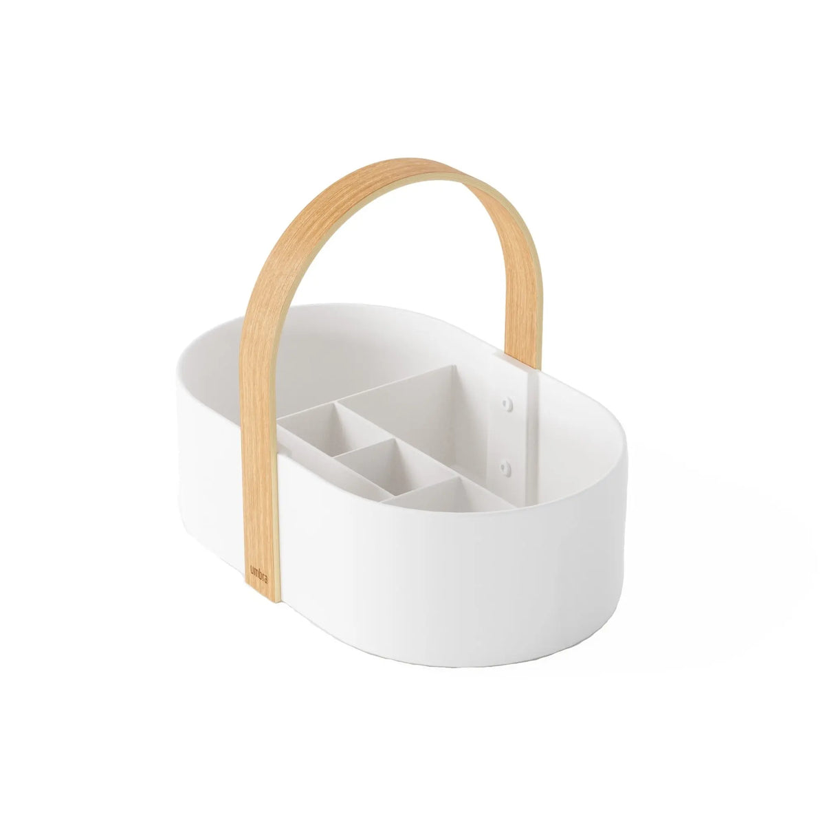 Umbra Bellwood Caddy säilytin valkoinen/natural - Laatukaluste