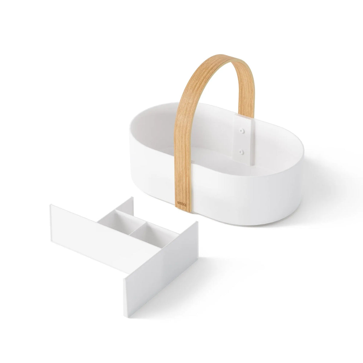 Umbra Bellwood Caddy säilytin valkoinen/natural - Laatukaluste