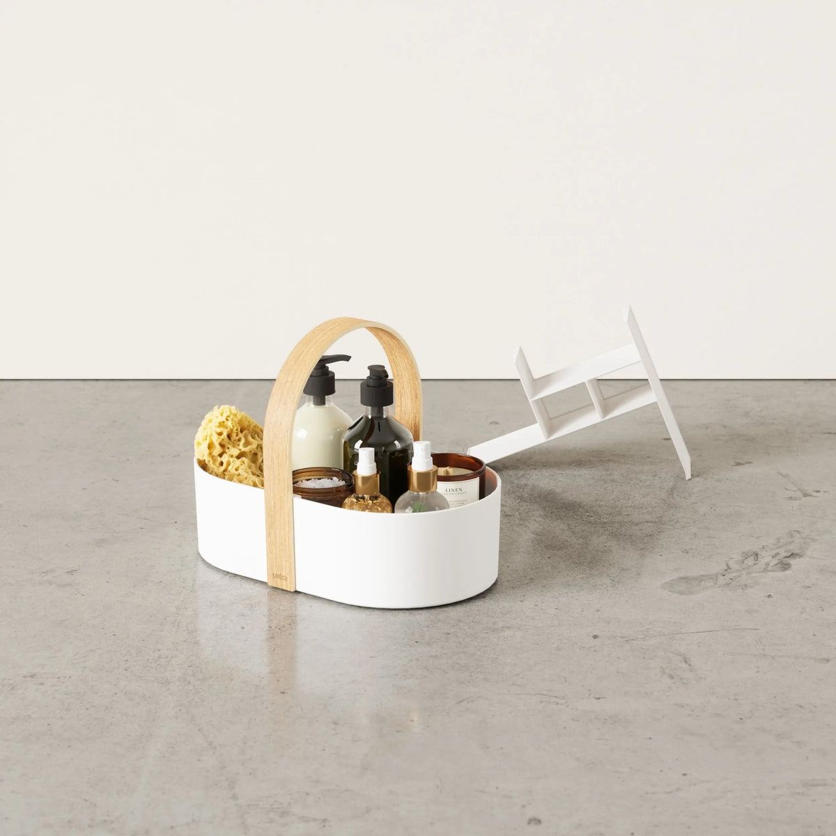 Umbra Bellwood Caddy säilytin valkoinen/natural Umbra