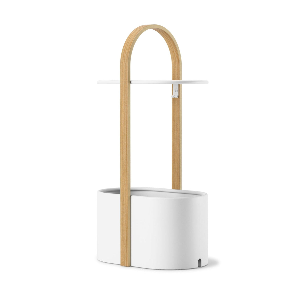 Umbra Bellwood sivupöytä valkoinen/natural - Laatukaluste