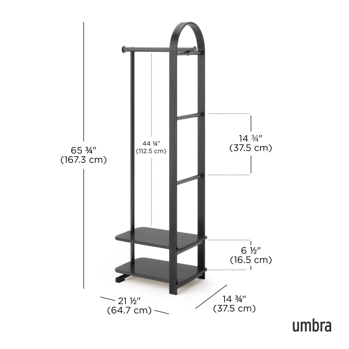 Umbra Bellwood vaateteline musta Umbra