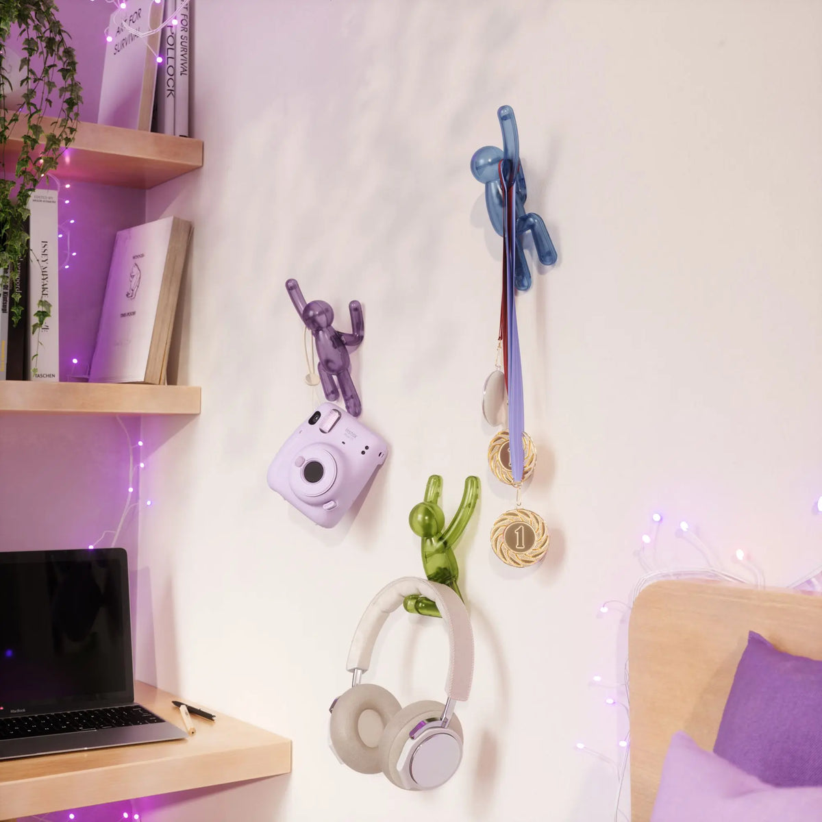 Umbra Buddy Hooks naulakko läpikuultava Umbra