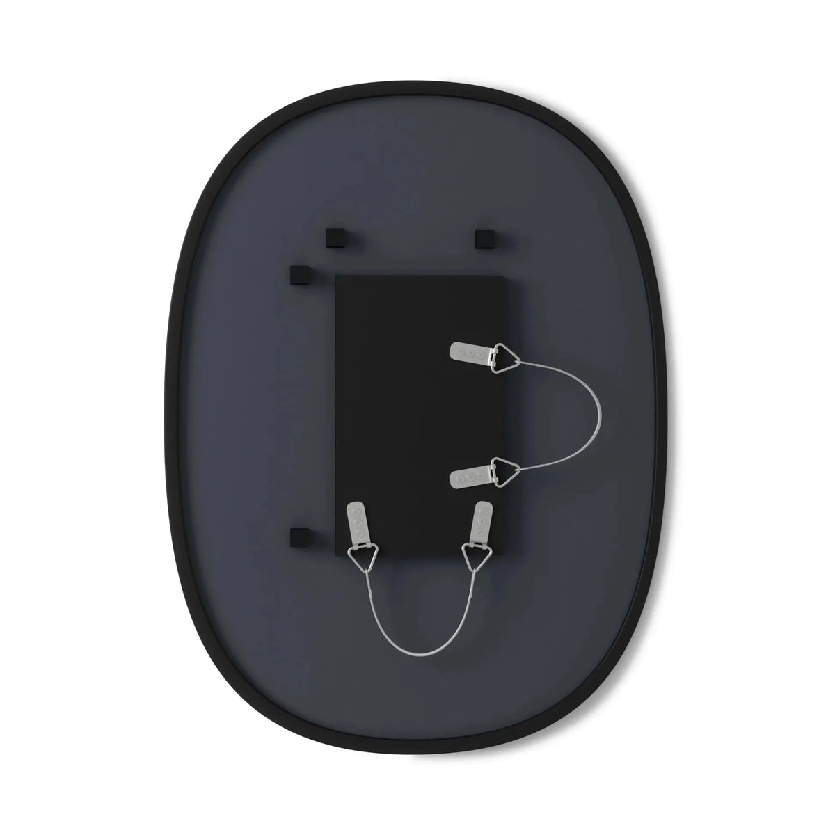 Umbra Hub peili ovaali pieni musta Umbra