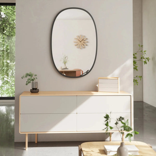 Umbra Hub peili ovaali 61x91cm musta Umbra