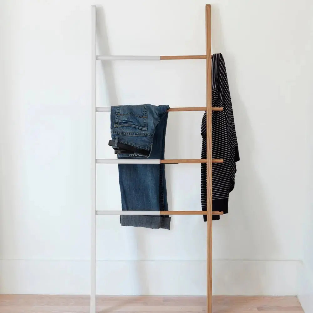 Umbra Hub tikapuut valkoinen/natural - Laatukaluste