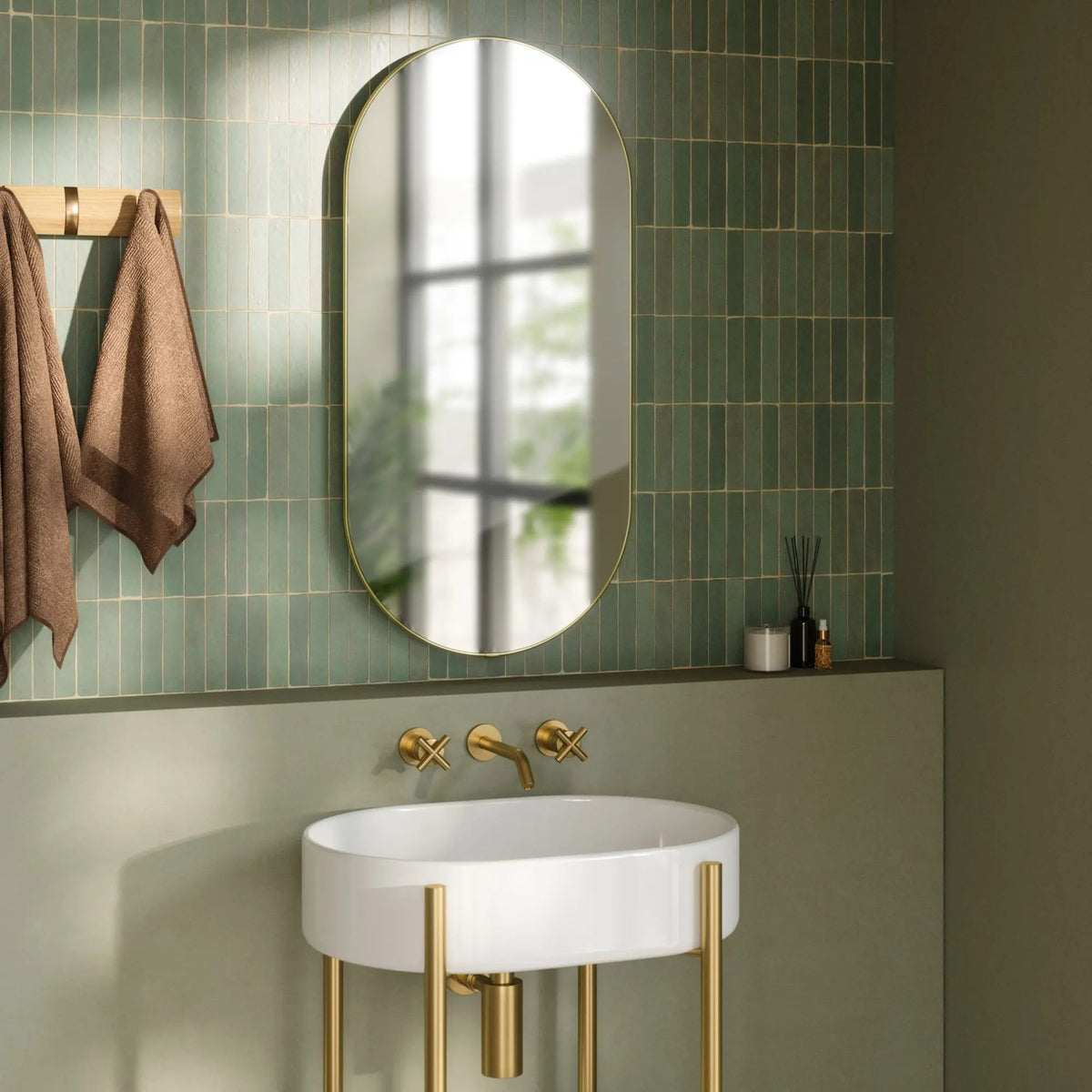 Umbra Hubba Pill peili pieni messinki Umbra