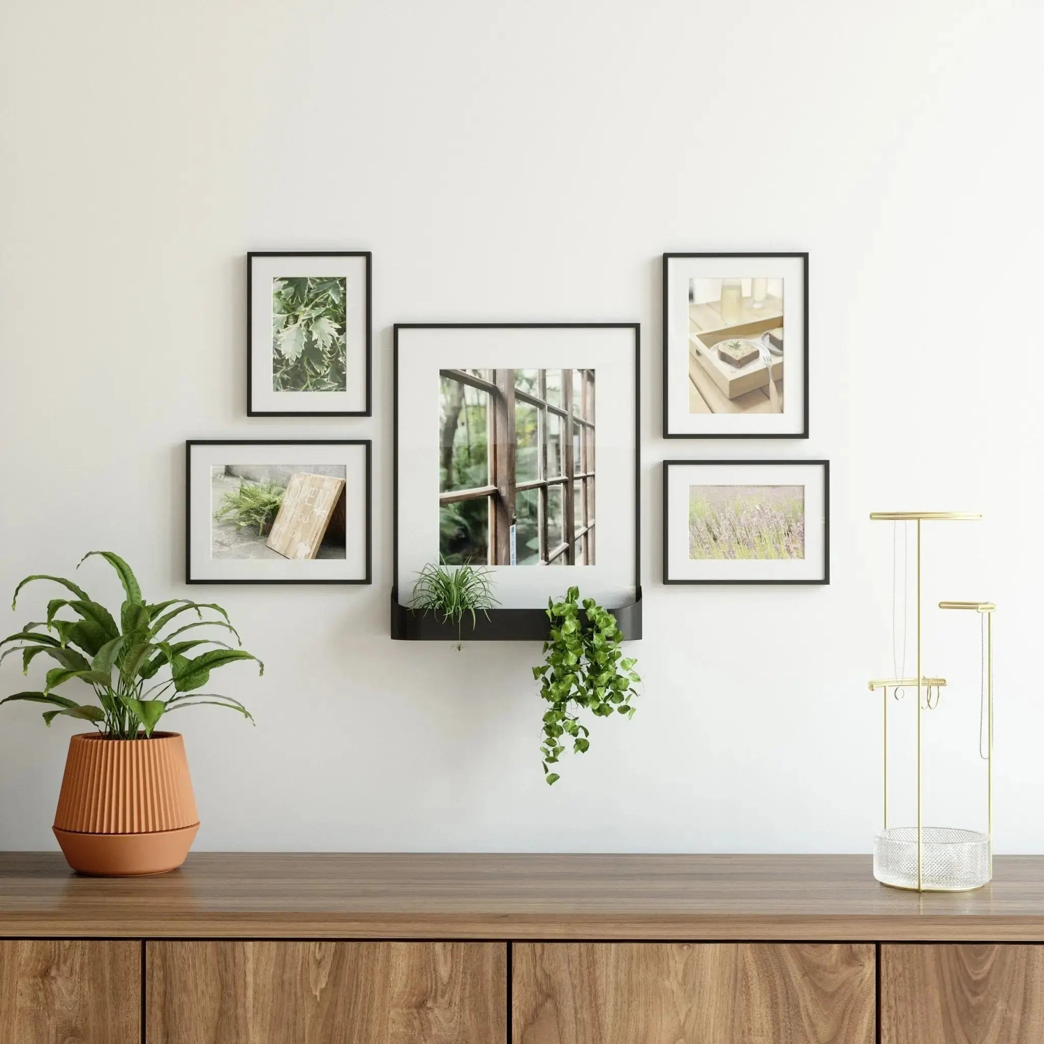 Umbra Matinee kehykset 5kpl musta - Laatukaluste