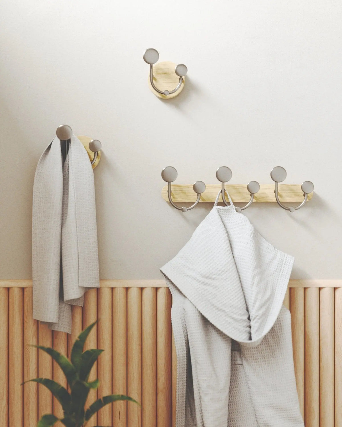 Umbra Melody Valet naulakko natural - Laatukaluste