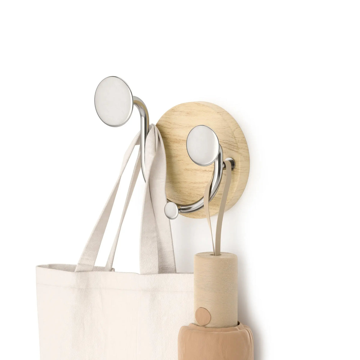 Umbra Melody Valet naulakko natural - Laatukaluste