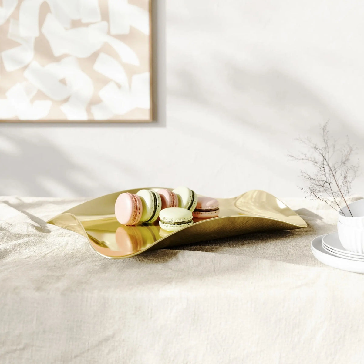 Umbra Wave tarjotin messinki - Laatukaluste