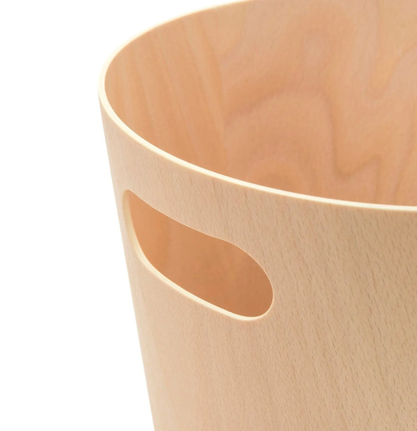 Umbra Woodrow roskakori natural - Laatukaluste