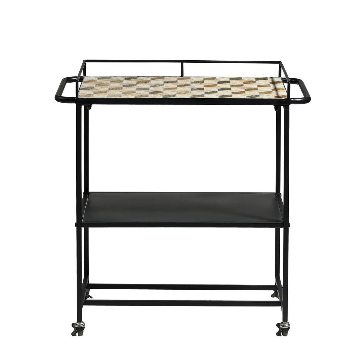 Villa Collection Karv tarjoiluvaunu musta - Laatukaluste