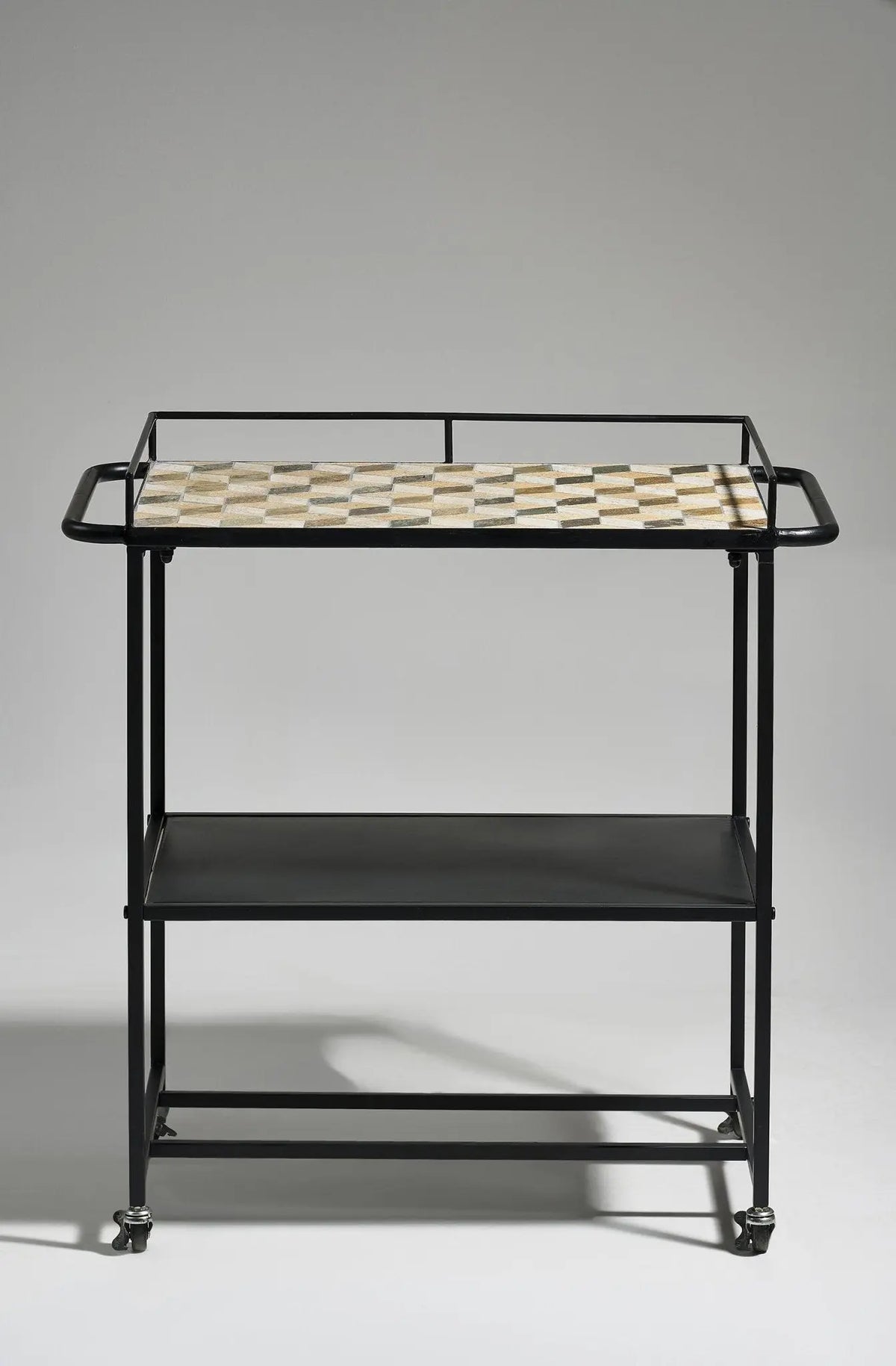 Villa Collection Karv tarjoiluvaunu musta - Laatukaluste