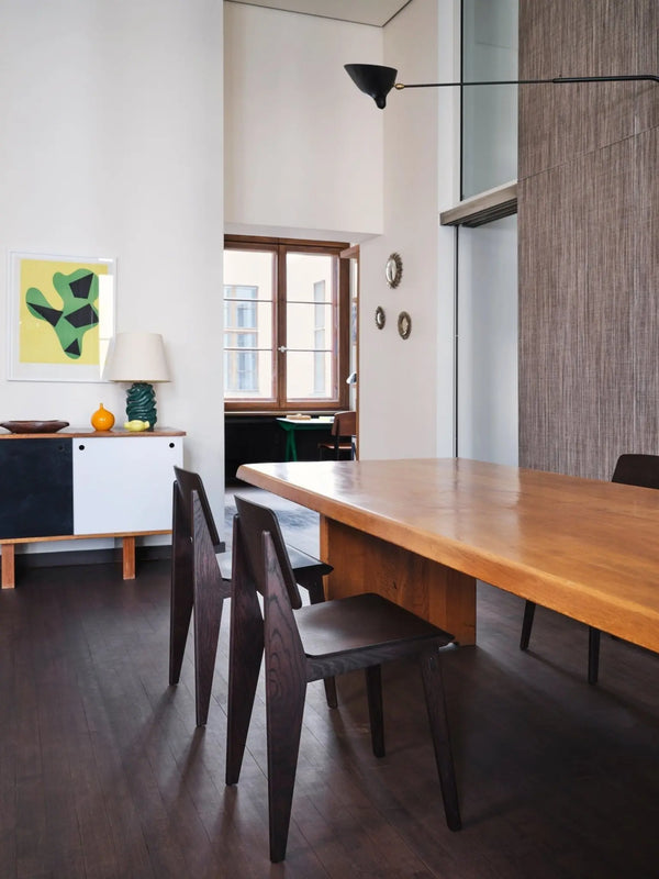 Vitra Chaise Tout Bois tuoli tumma tammi - Laatukaluste